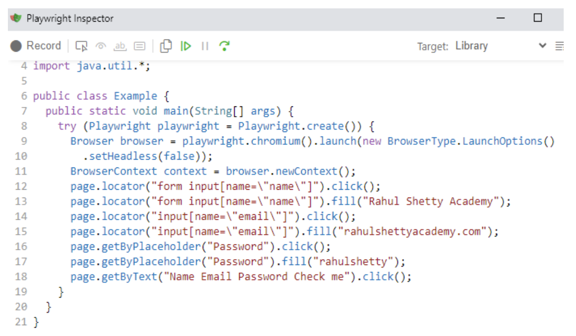 ‘Trace Viewer’ tool and ‘Recording’ using Inspector in Playwright-Java ...