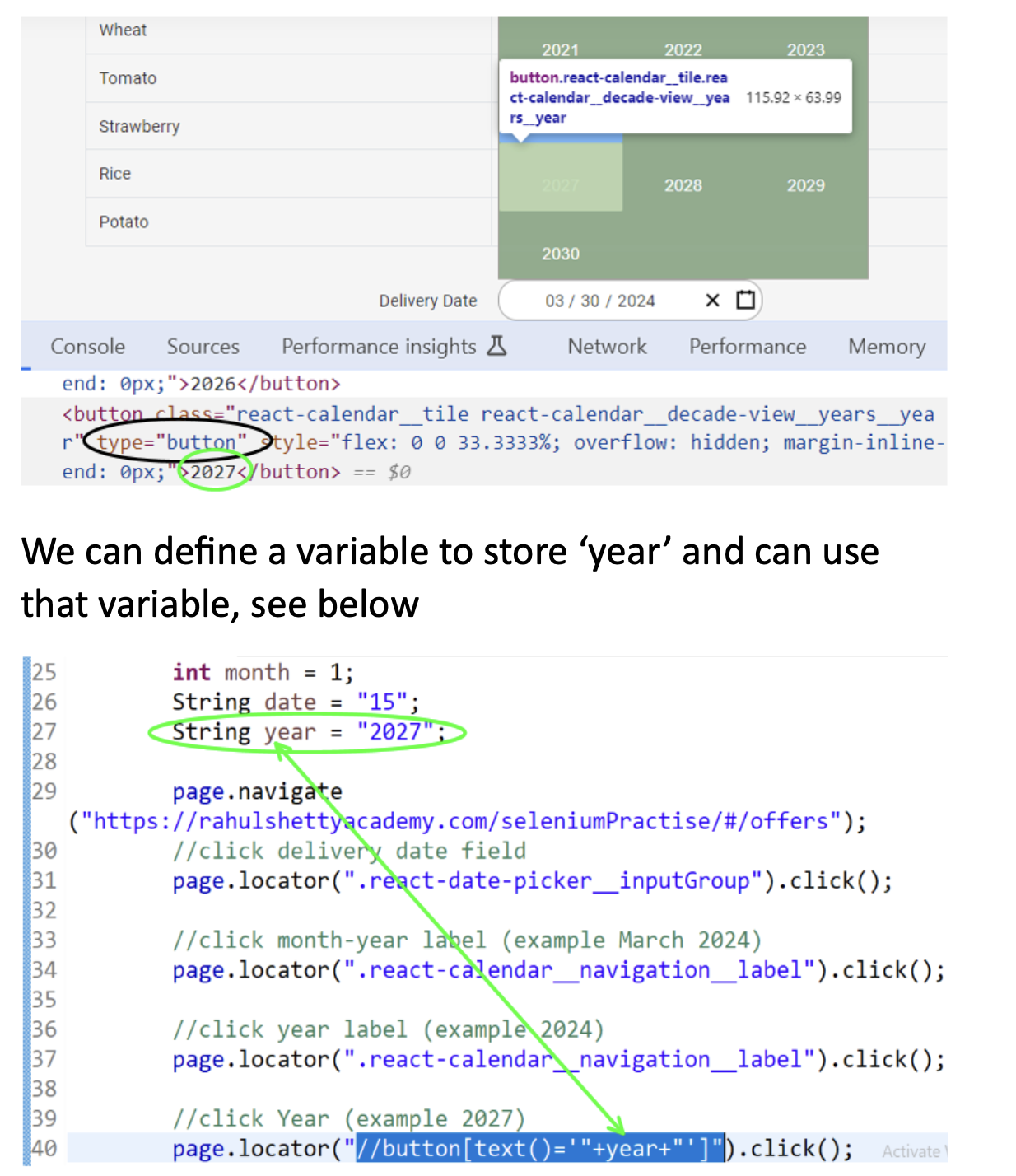 Handle Calendars and Date picks using Playwright Java - Rahul Shetty ...