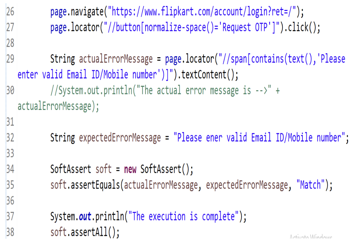 Soft Assertion using Playwright Java - Rahul Shetty Academy Blog